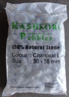 Charcoal Lava Pebbles - 30-50mm