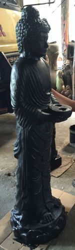 Buddha - Standing - candle holder in hands