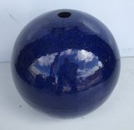 Ball - Glazed - Blue w hole