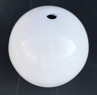 Ball - Glazed - White w hole
