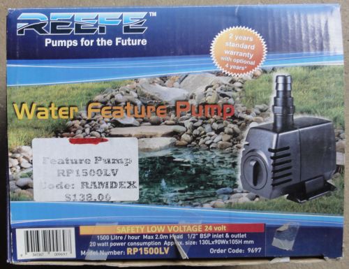 Reefe LV Water Feature Pump RP1500LV